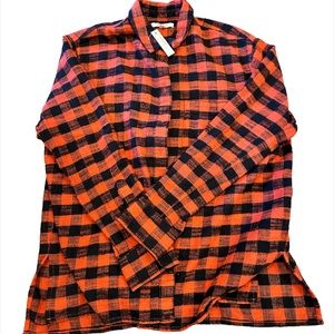 NWT Madewell Red and Black Checkered flannel